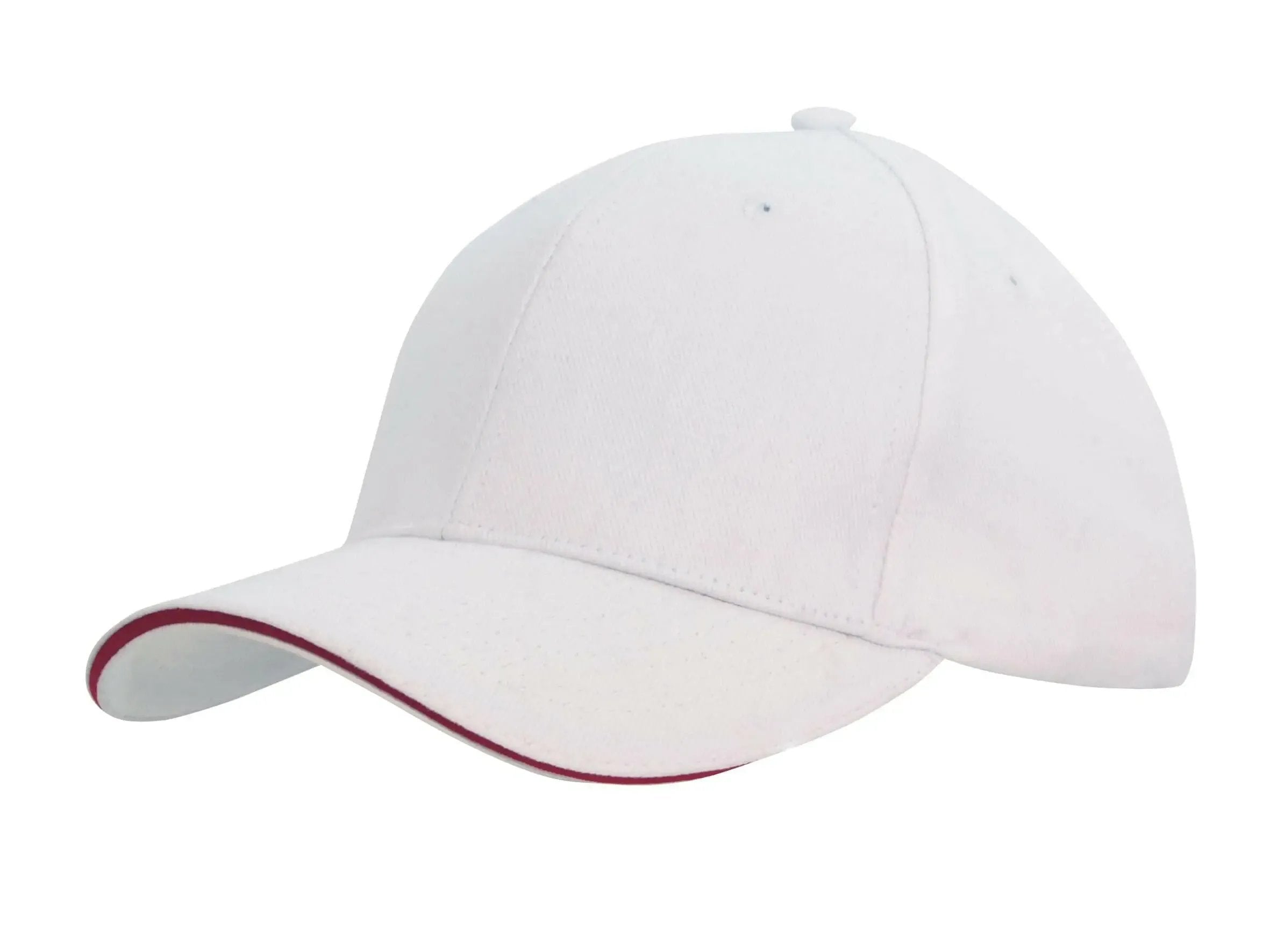 Headwear Brushed Heavy Cotton Cap With Sandwich Trim X12 - 4210